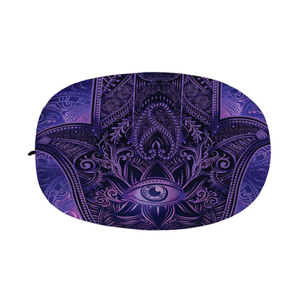 Purple Hamsa Hand Print Car Side Mirror Covers