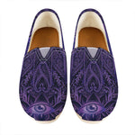 Purple Hamsa Hand Print Casual Shoes