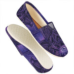 Purple Hamsa Hand Print Casual Shoes