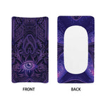 Purple Hamsa Hand Print Changing Pad Cover