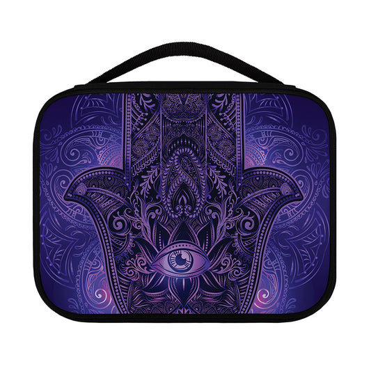 Purple Hamsa Hand Print Classic Bible Case