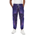 Purple Hamsa Hand Print Cotton Sweatpants