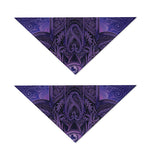 Purple Hamsa Hand Print Dog Bandana