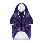 Purple Hamsa Hand Print Dog Zip Up Hoodie