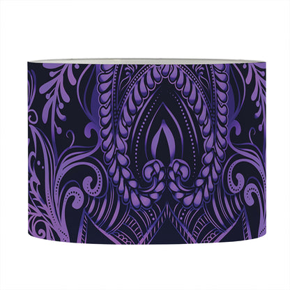 Purple Hamsa Hand Print Drum Lamp Shade