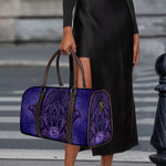 Purple Hamsa Hand Print Duffle Bag