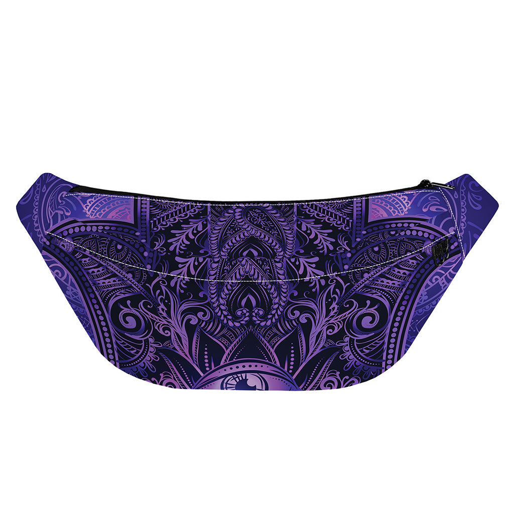 Purple Hamsa Hand Print Fanny Pack