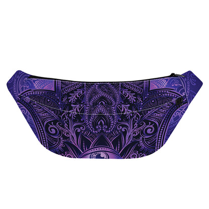 Purple Hamsa Hand Print Fanny Pack