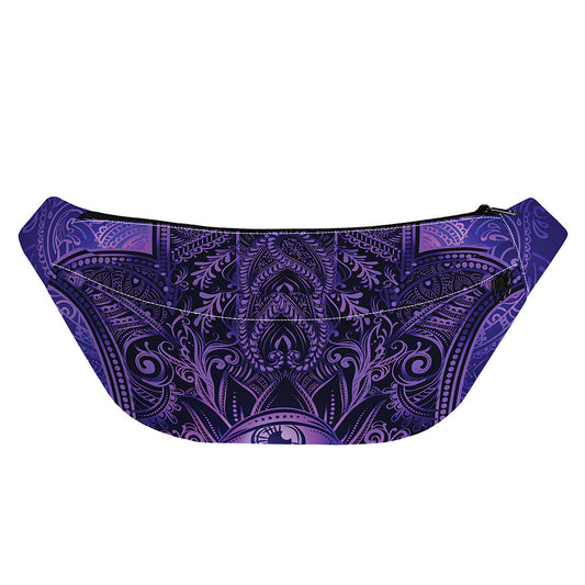 Purple Hamsa Hand Print Fanny Pack