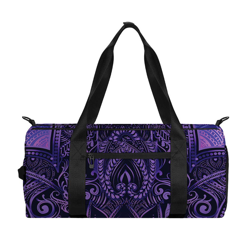Purple Hamsa Hand Print Gym Bag