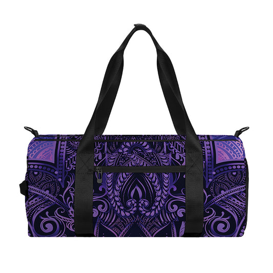 Purple Hamsa Hand Print Gym Bag