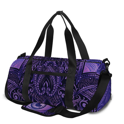 Purple Hamsa Hand Print Gym Bag