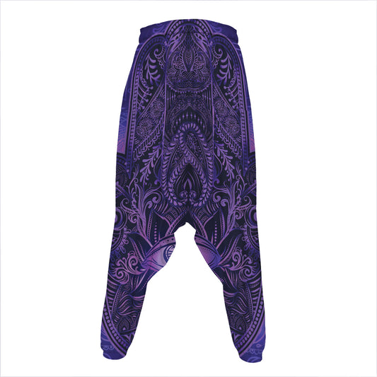 Purple Hamsa Hand Print Hammer Pants