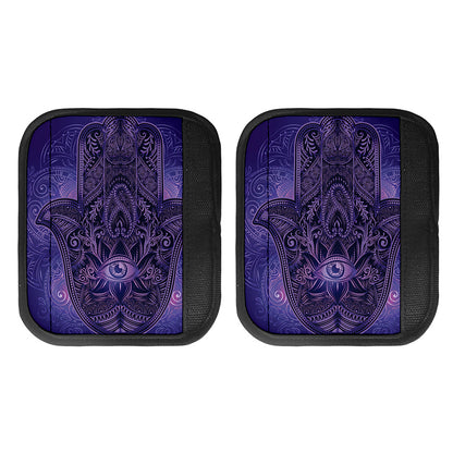 Purple Hamsa Hand Print Handle Covers