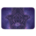 Purple Hamsa Hand Print Indoor Door Mat