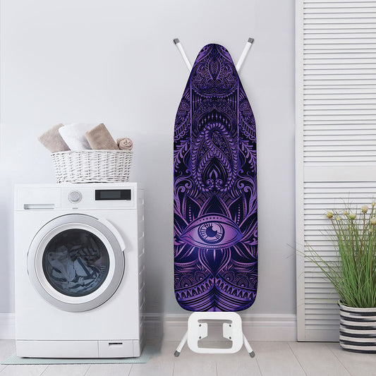 Purple Hamsa Hand Print Ironing Board Cover