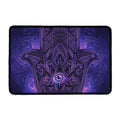 Purple Hamsa Hand Print Kitchen Mat