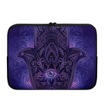 Purple Hamsa Hand Print Laptop Sleeve