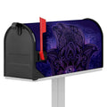 Purple Hamsa Hand Print Mailbox Cover