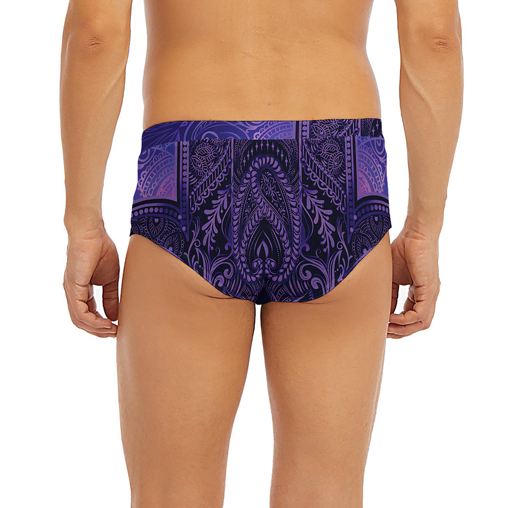 Purple Hamsa Hand Print Men's Briefs