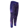 Purple Hamsa Hand Print Men's Compression Pants