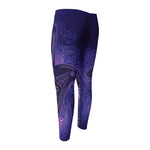 Purple Hamsa Hand Print Men's Compression Pants