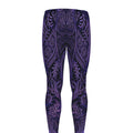 Purple Hamsa Hand Print Men's Leggings