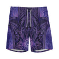 Purple Hamsa Hand Print Men's Athletic Shorts