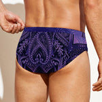 Purple Hamsa Hand Print Men's Swim Briefs