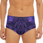 Purple Hamsa Hand Print Men's Triangle Swim Briefs