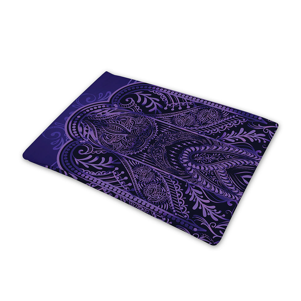 Purple Hamsa Hand Print Pet Cooling Mat Cover