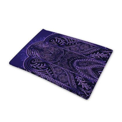 Purple Hamsa Hand Print Pet Cooling Mat Cover