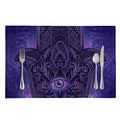 Purple Hamsa Hand Print Placemat