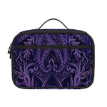 Purple Hamsa Hand Print Portable Lunch Bag