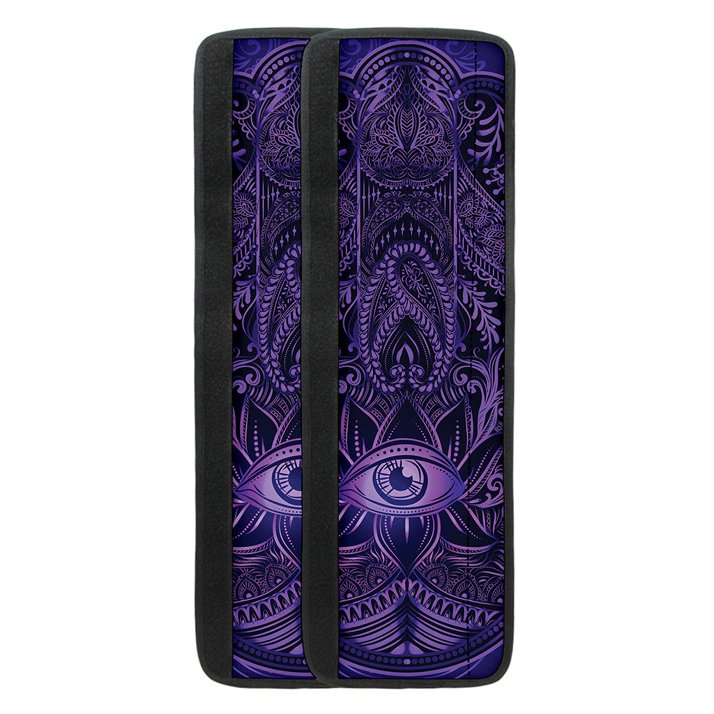 Purple Hamsa Hand Print Refrigerator Handle Covers