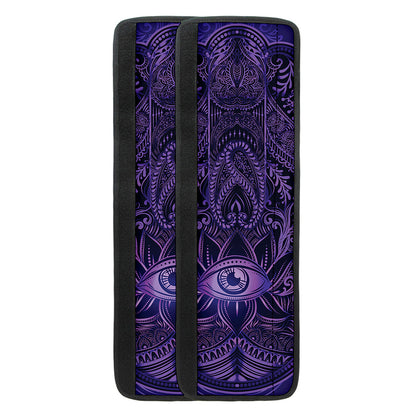 Purple Hamsa Hand Print Refrigerator Handle Covers