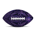 Purple Hamsa Hand Print Rugby Ball