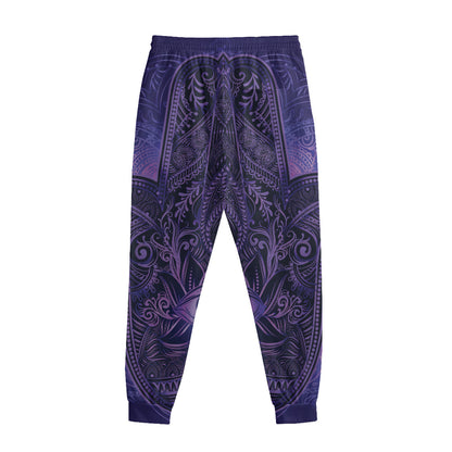 Purple Hamsa Hand Print Sweatpants