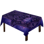Purple Hamsa Hand Print Tablecloth