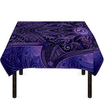 Purple Hamsa Hand Print Tablecloth