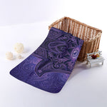 Purple Hamsa Hand Print Towel