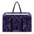 Purple Hamsa Hand Print Utility Tote Bag