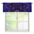 Purple Hamsa Hand Print Window Valance