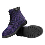 Purple Hamsa Hand Print Work Boots