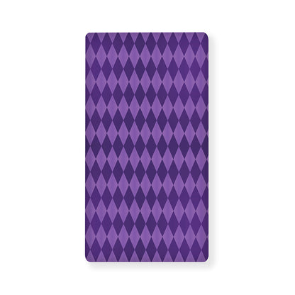 Purple Harlequin Pattern Print Baby Crib Sheet