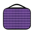 Purple Harlequin Pattern Print Classic Bible Case