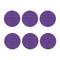 Purple Harlequin Pattern Print Coaster Set