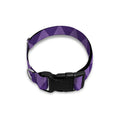 Purple Harlequin Pattern Print Dog Collar