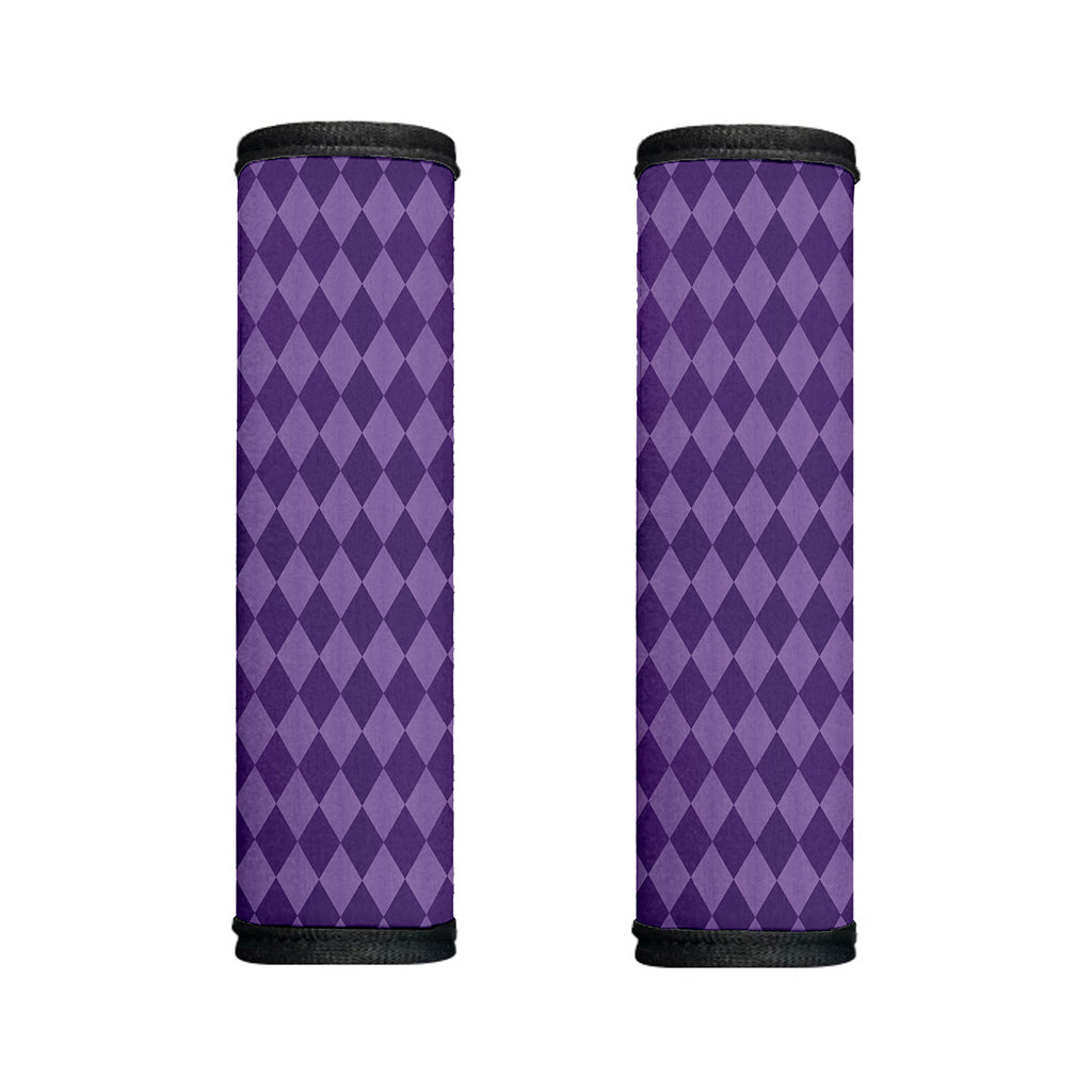 Purple Harlequin Pattern Print Handle Covers