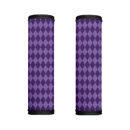 Purple Harlequin Pattern Print Handle Covers